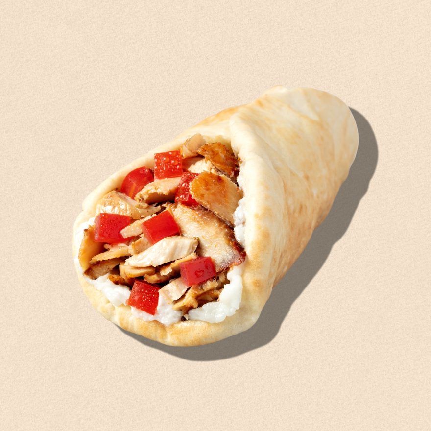 Zankou Chicken Tarna wrap with Zankou garlic sauce
