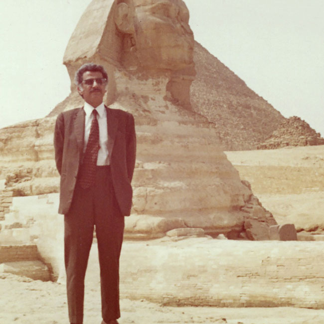 One of the founders of Zankou Chicken on vacation in the Mediterranean