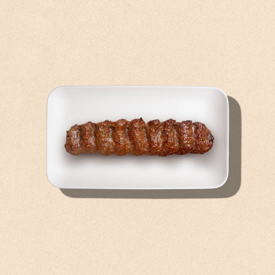 Zankou Chicken beef lule kabob skewer