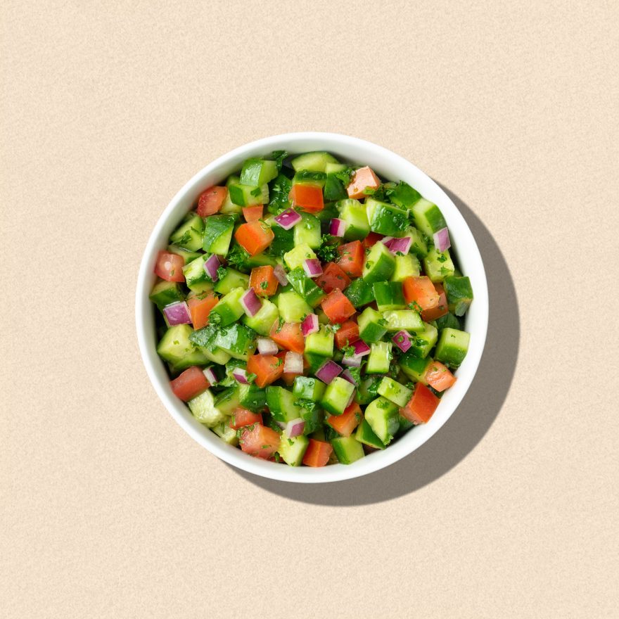 Zankou Chicken vegan cucumber salad